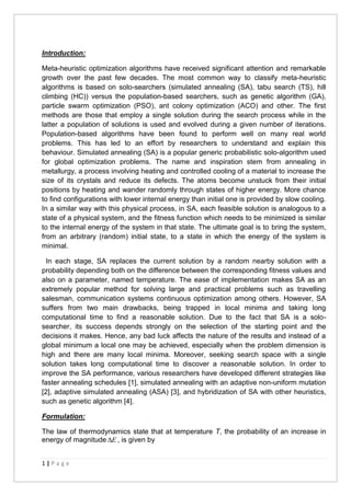 Simulated Annealing for Optimal Power Flow (OPF) | PDF