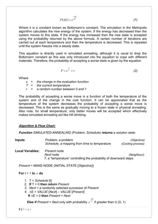 Simulated Annealing for Optimal Power Flow (OPF) | PDF