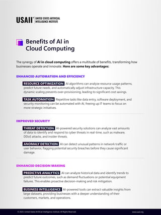 An In-Depth Exploration of AI in Cloud Computing | USAII® | PDF