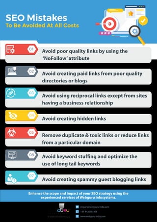 An infographic on avoiding the seo mistakes | PDF