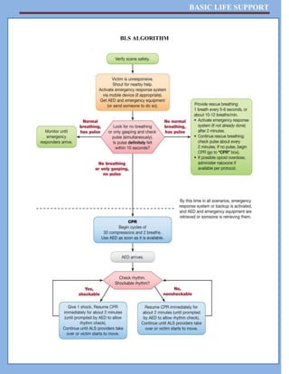 BASIC LIFE SUPPORT
BLS ALGORITHM
 