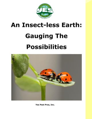 Earth Without Insect An Insect-less Earth: Gauging The Possibilities | PDF