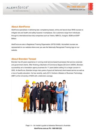 An Insiders Guide to Asbestos Removal | PDF