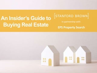 An Insider’s Guide to
Buying Real Estate
in partnership with
EPS Property Search
 