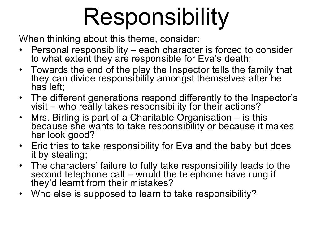 An inspector calls activities picture