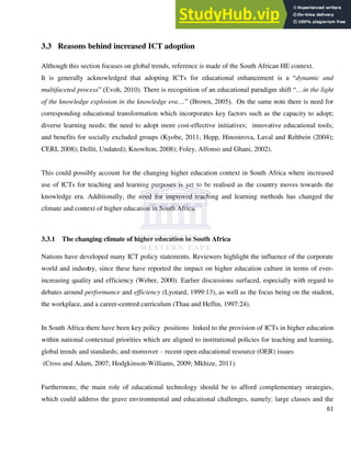 An Integrated Approach To E-Learning Implementation In A Complex Higher ...