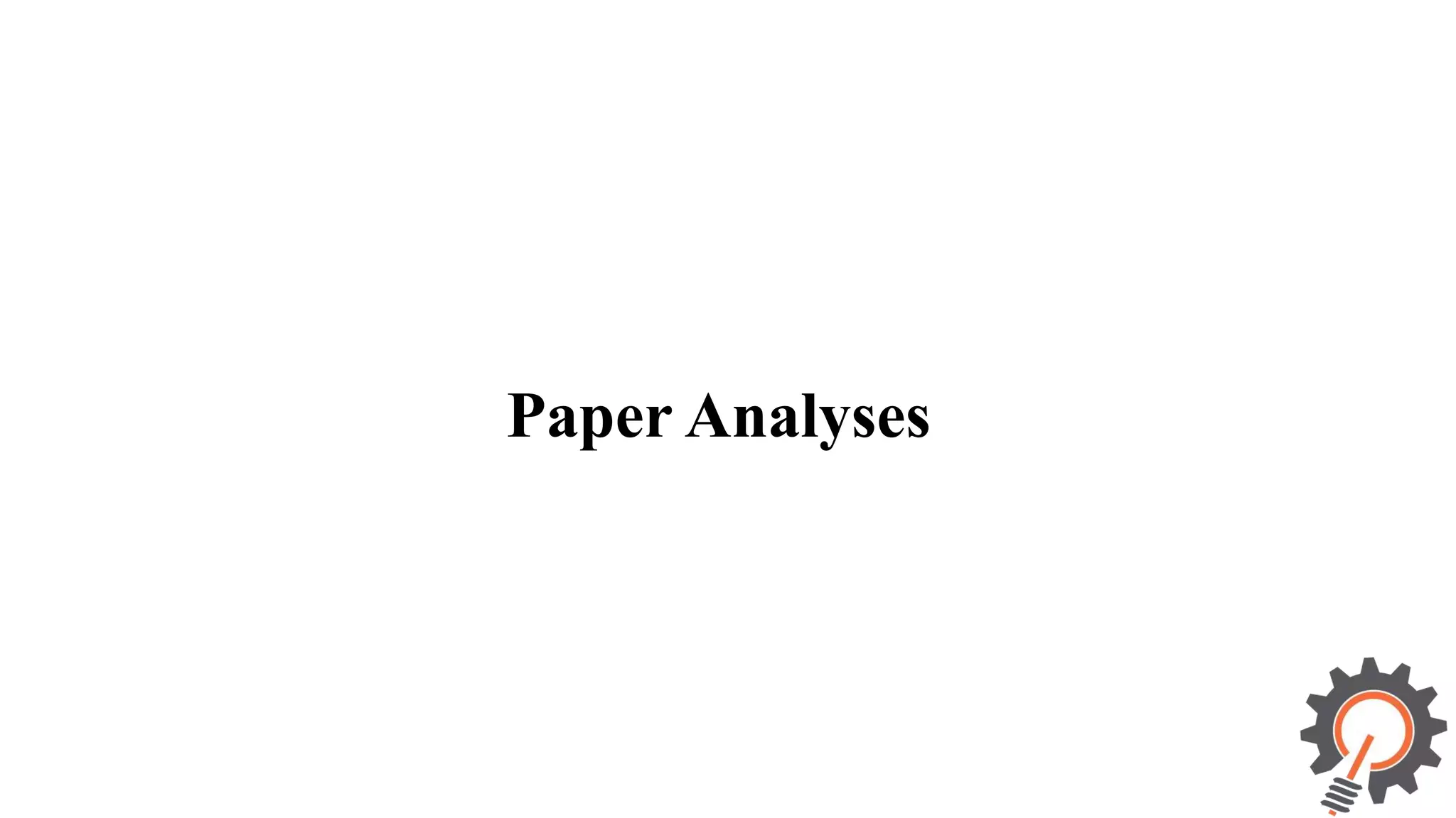 Paper Analyses 