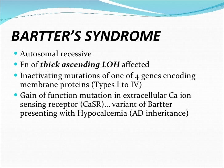 A Case of Bartter's Syndrome