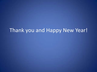 Thank you and Happy New Year!
 