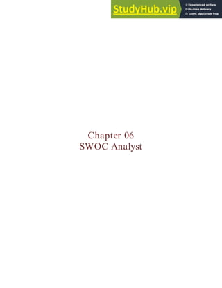 Chapter 06
SWOC Analyst
 