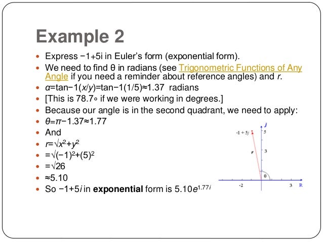 an introdcution to complex numbers jcw convert complex number to rectangular form