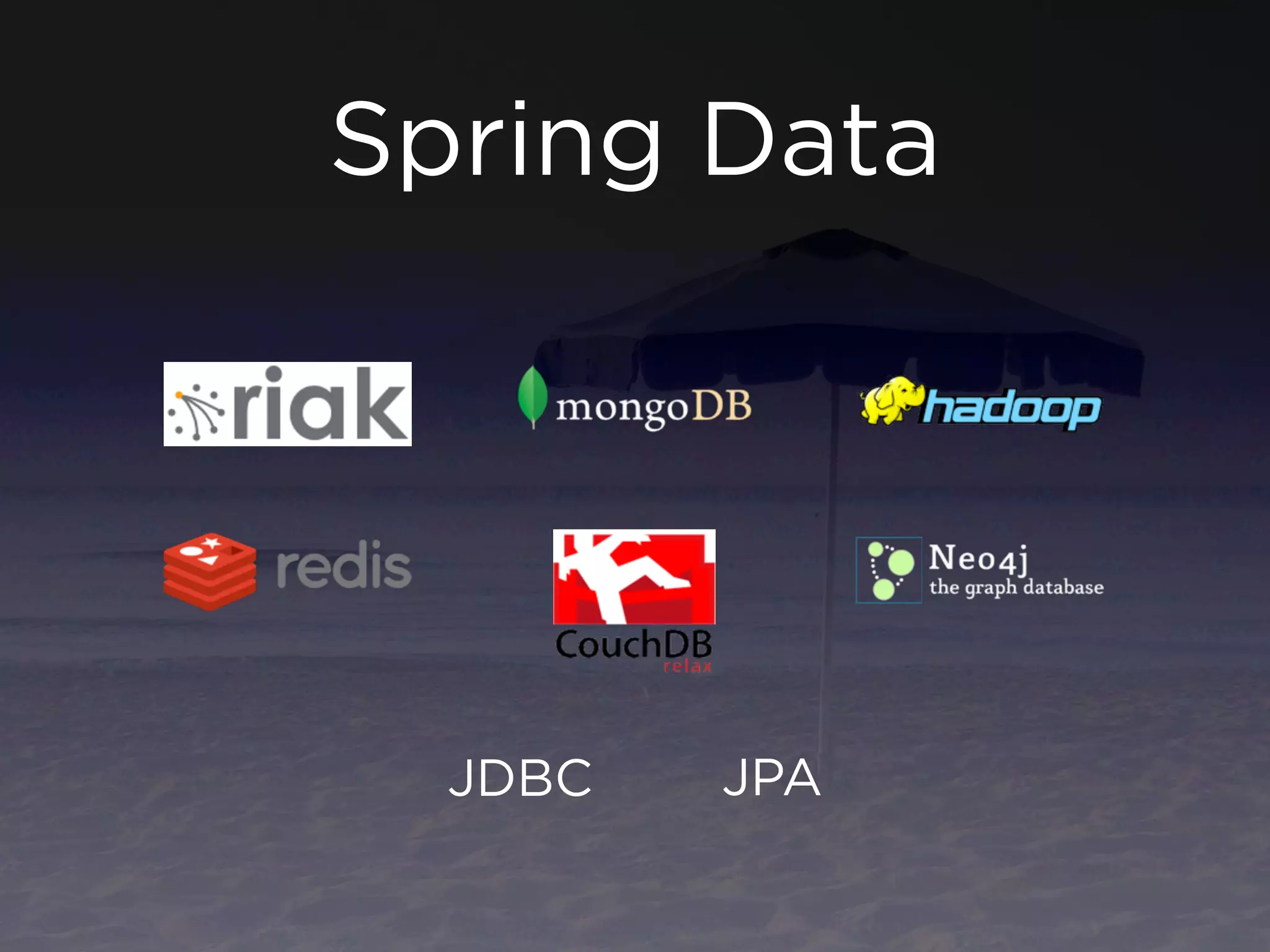 Spring Data




  JDBC   JPA
 