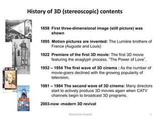 First 3d Rendered Image An Introduction to 3D TV | PPTX