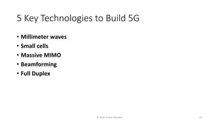 5 Key Technologies to Build 5G
• Millimeter waves
• Small cells
• Massive MIMO
• Beamforming
• Full Duplex
© 2020 Andrei Novikov 67
 