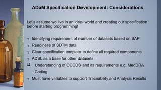 An Introduction to ADaM.pptx (analysis dataset) | PPTX
