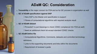 An Introduction to ADaM.pptx (analysis dataset) | PPTX
