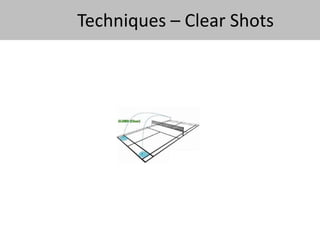 Techniques – Clear Shots 
 