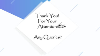 Thank You!
For Your
Attention
Any Queries?
 