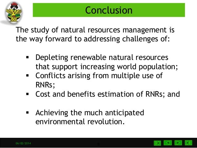 thesis in natural resources management