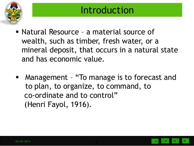An Introduction To Bsc Natural Resource Management An Introduction To Bsc Natural Resource Management