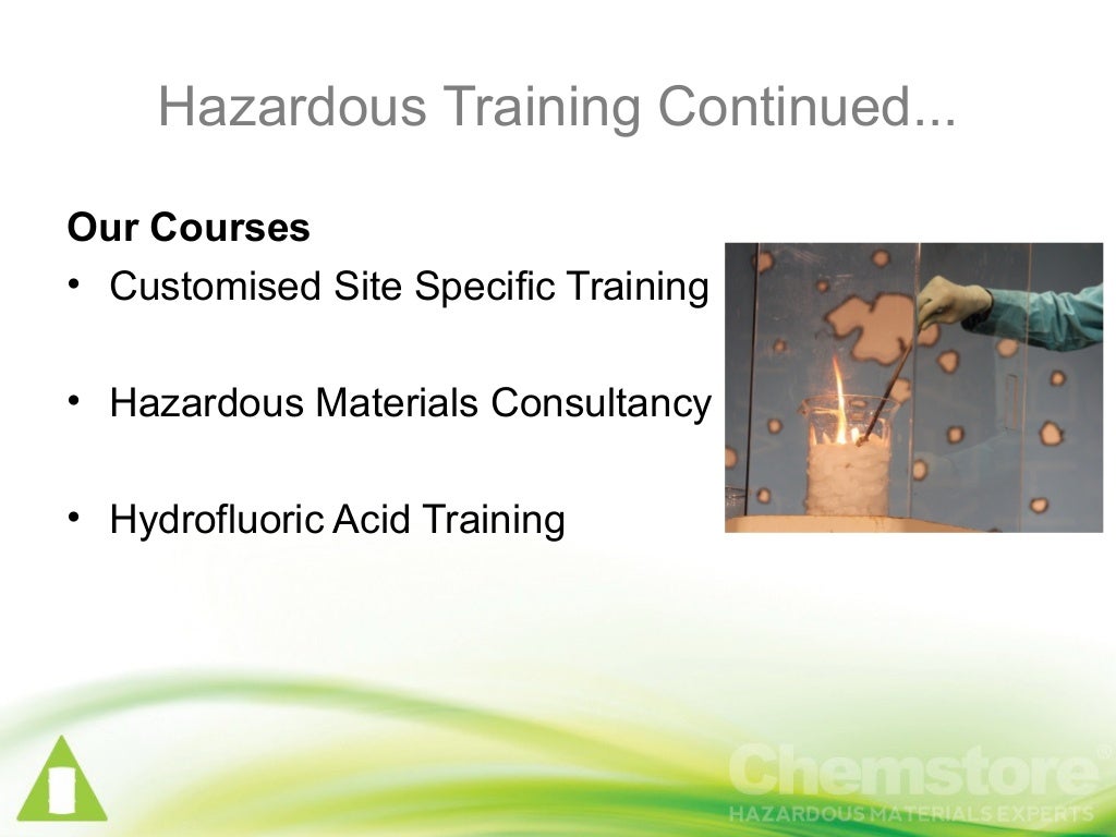 An Introduction to Chemstore Hazardous Materials Experts
