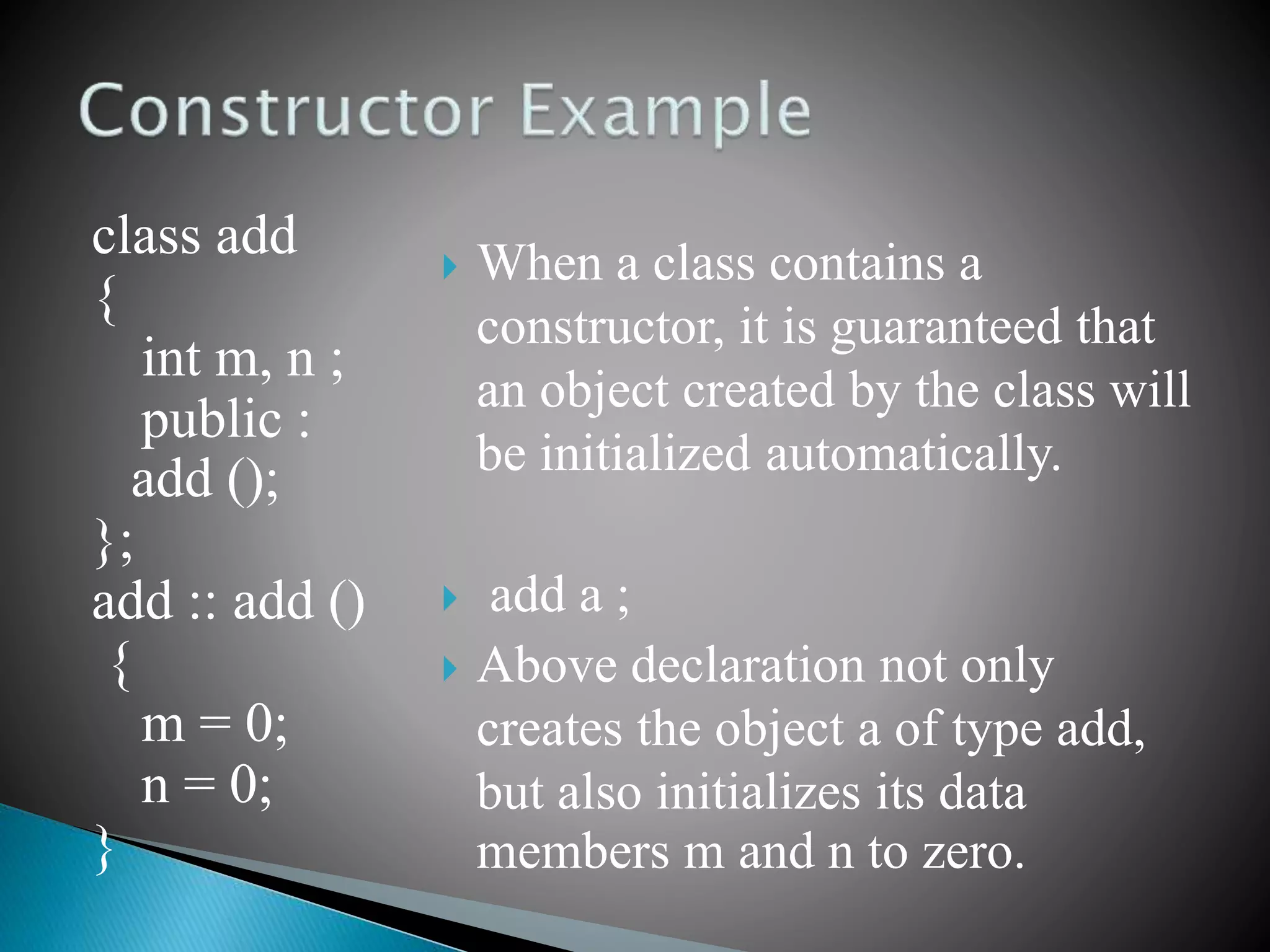 An introduction to constructor | PPT