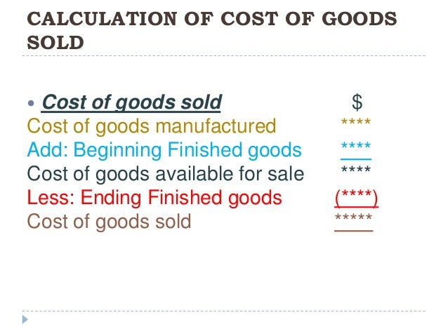 ending inventory formula