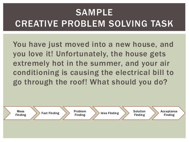 sample of problem solving questions