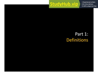 P t 1
Part 1:
Definitions
 