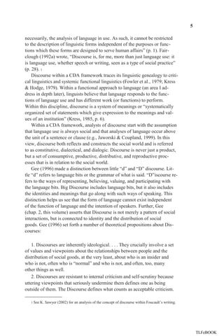 An introduction to critical discourse analysis in education (new) | PDF