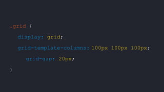 An introduction to css grid | PPT
