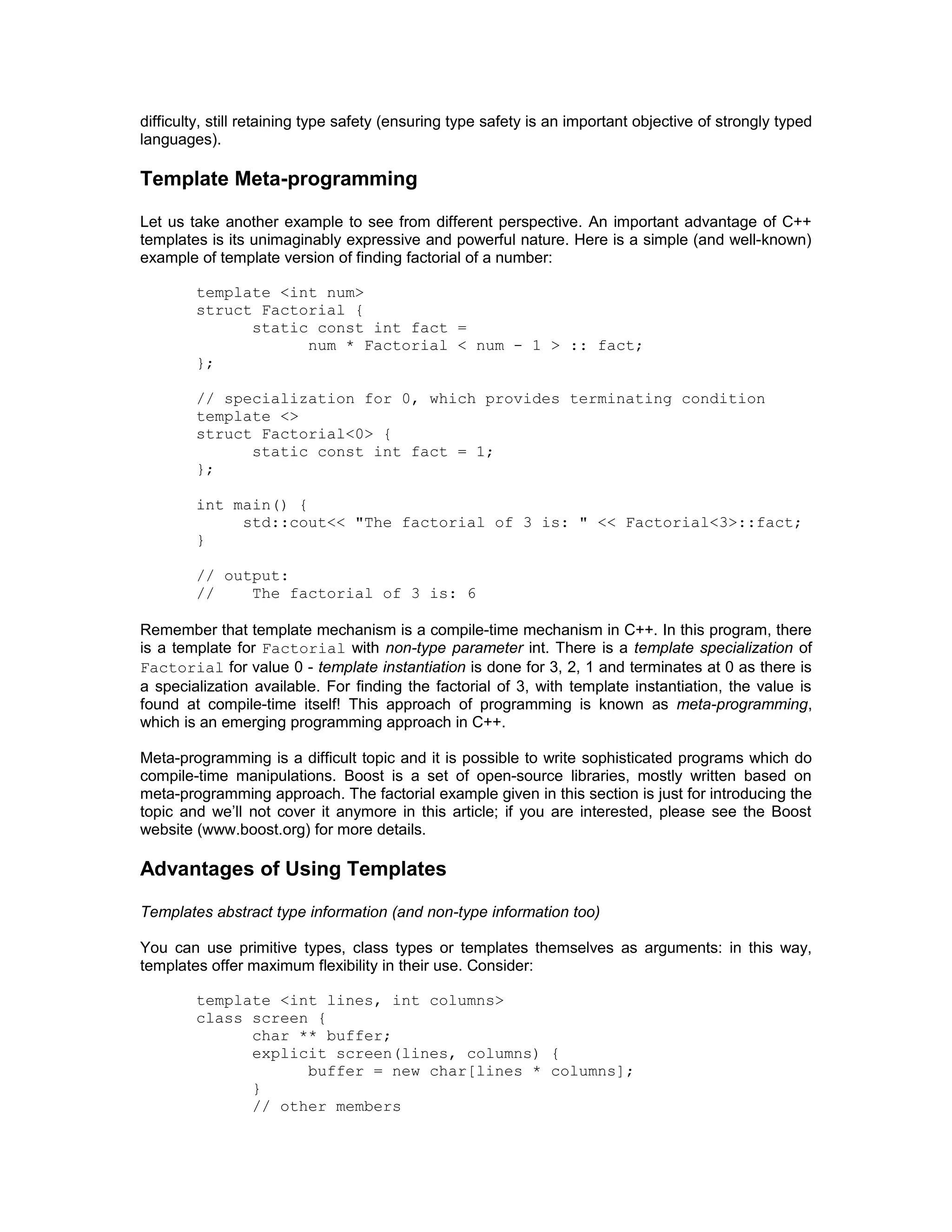 An Introduction To C++Templates | PDF