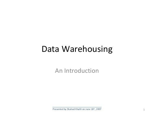 introduction to data warehousing Benefits a data warehouse maintains a copy of information from the source transaction systems this architectural complexity provides the opportunity to. introduction to data warehousing Benefits a data warehouse maintains a copy of information from the source transaction systems this architectural complexity provides the opportunity to.
