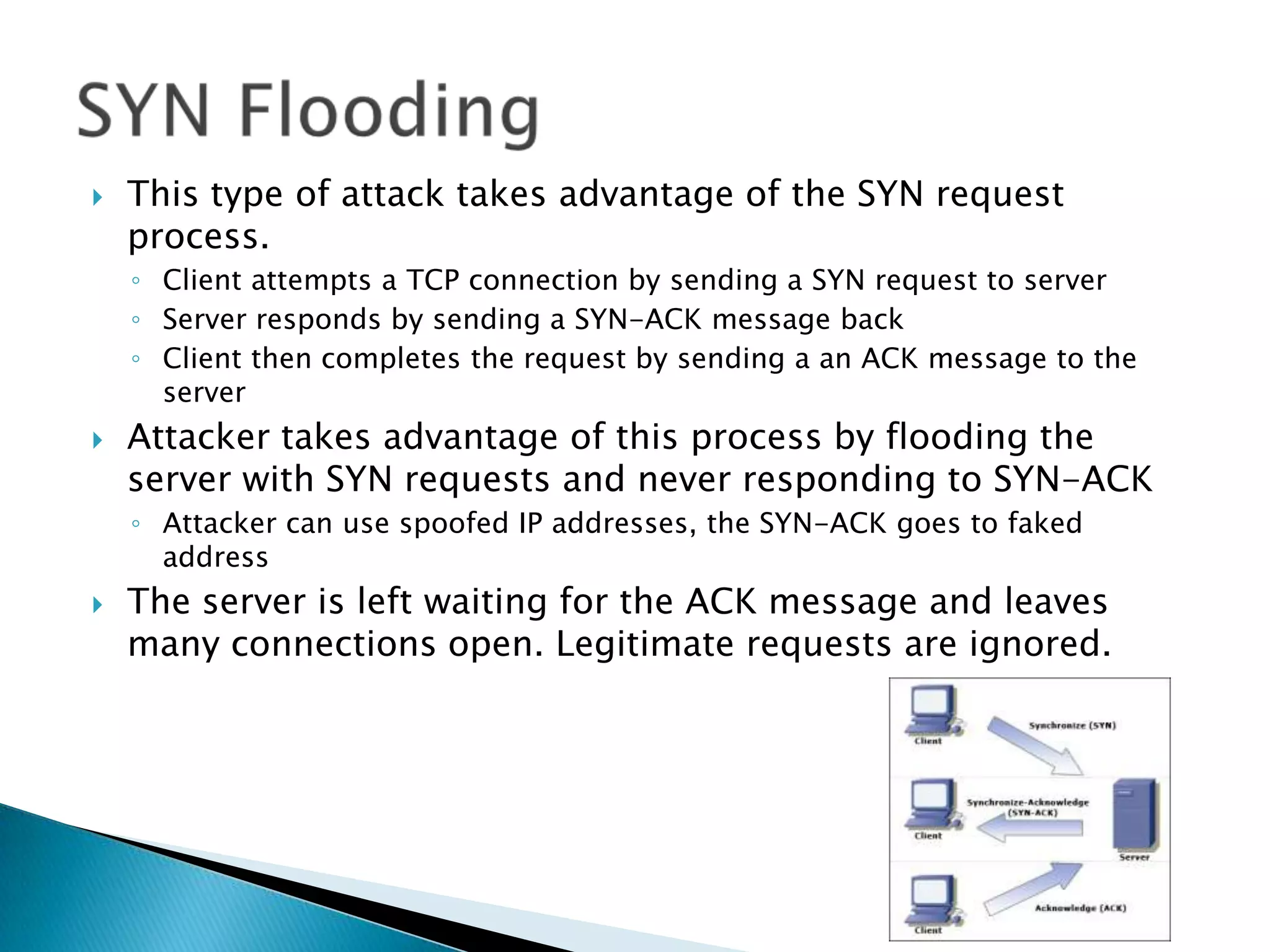 An introduction to denial of service attacks | PPTX | Computer ...