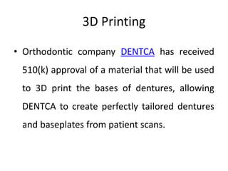 An introduction to dentistry in the digital age | PPTX