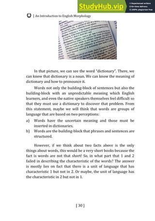 AN INTRODUCTION TO ENGLISH MORPHOLOGY | PDF