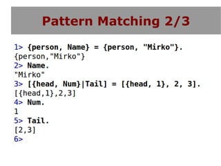 Pattern Matching 2/3
 