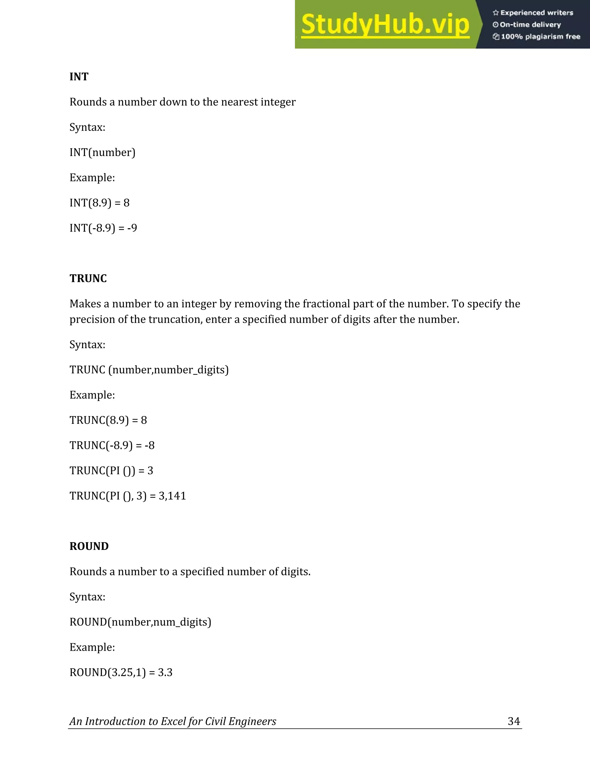 An Introduction To Excel For Civil Engineers From Engineering Theory To An Introduction To Excel For Civil Engineers From Engineering Theory To
