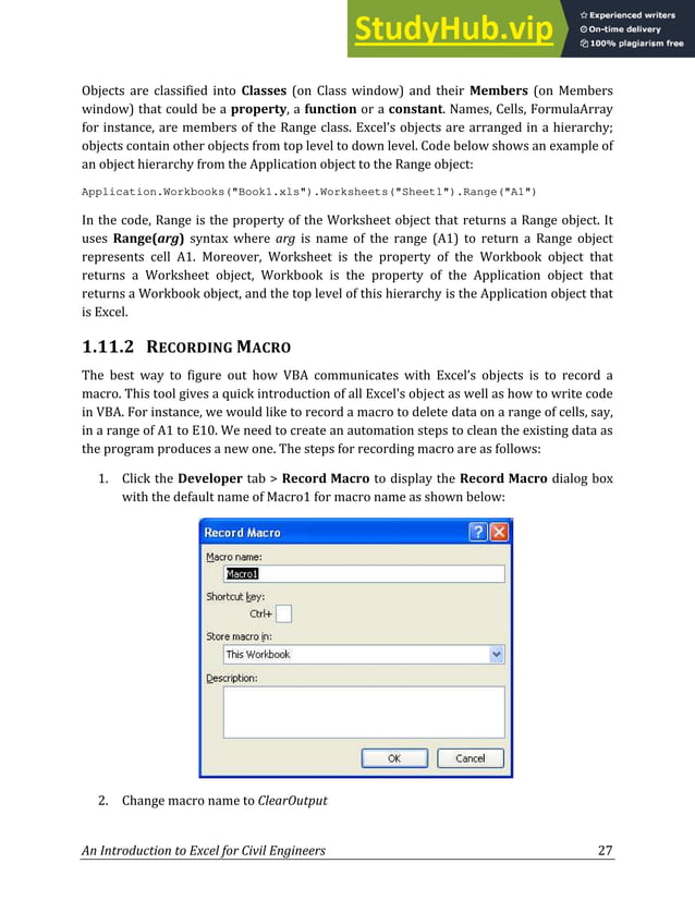 An Introduction To Excel For Civil Engineers From Engineering Theory To