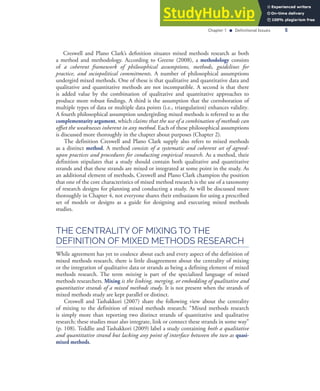An Introduction To Fully Integrated Mixed Methods Research | PDF