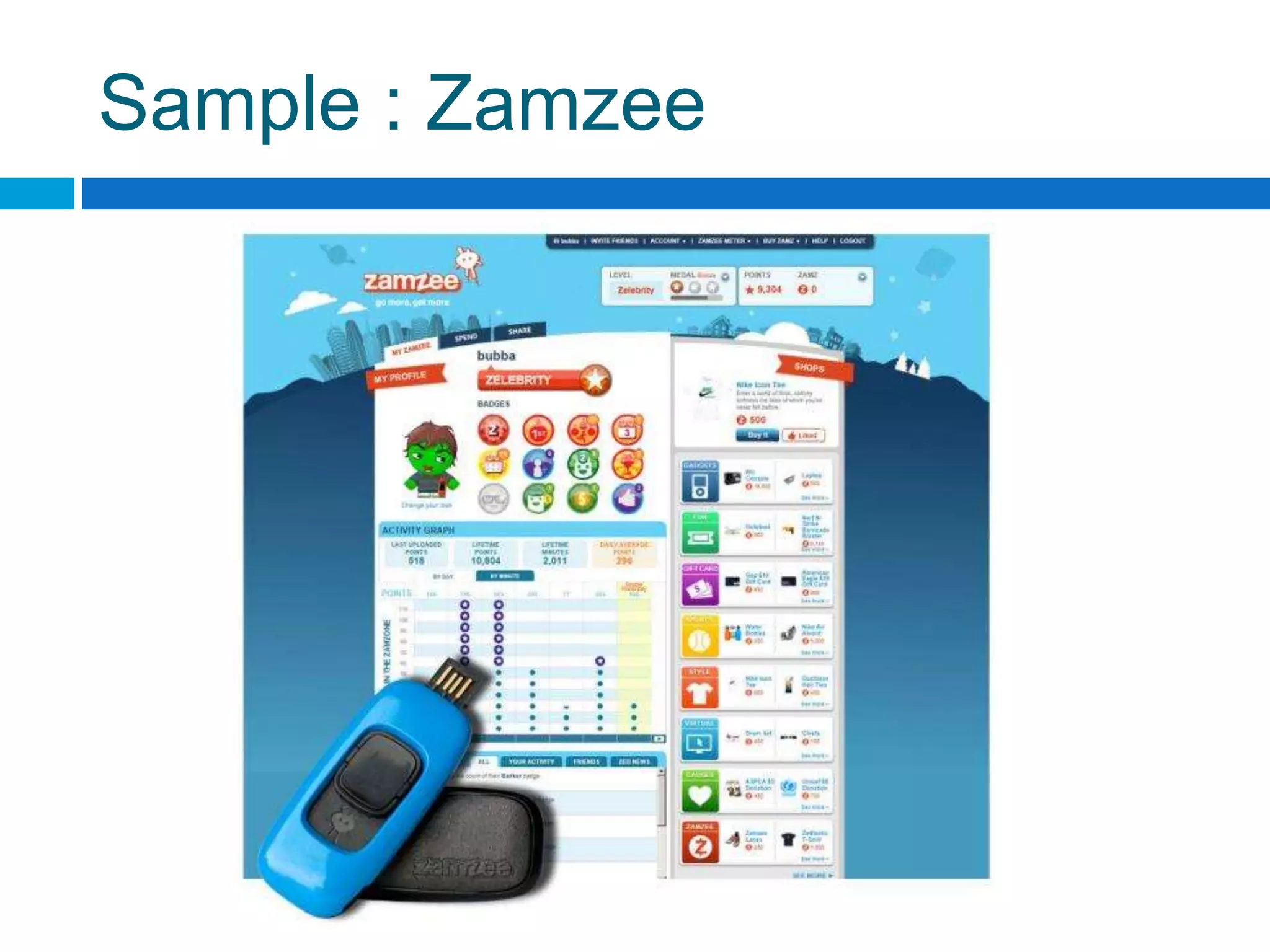 Sample : Zamzee
 