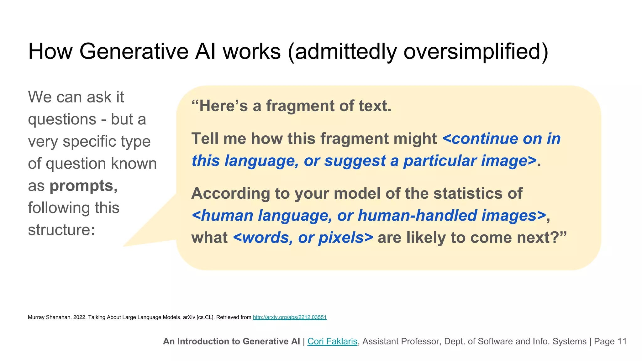 An Introduction to Generative AI | PDF