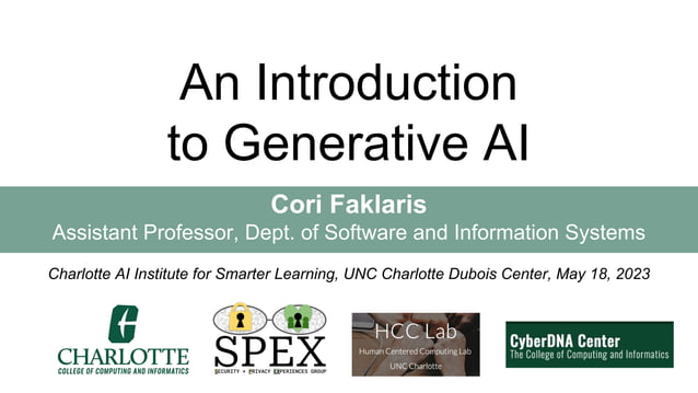 An Introduction to Generative AI | PDF