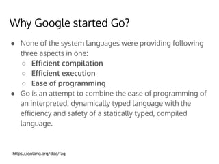 An Introduction to Go | PDF