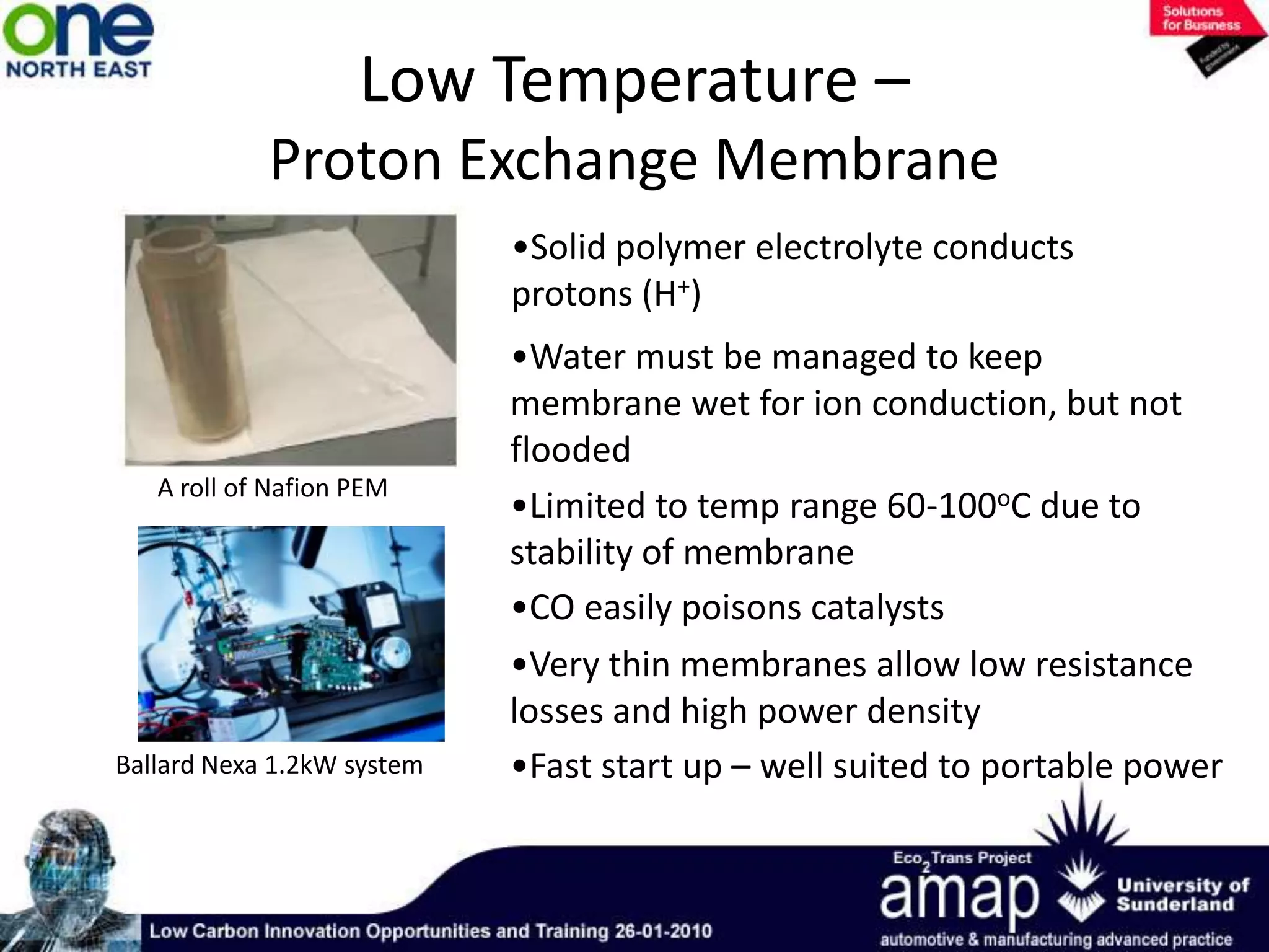 Many materials challenges due to high operating temperatures