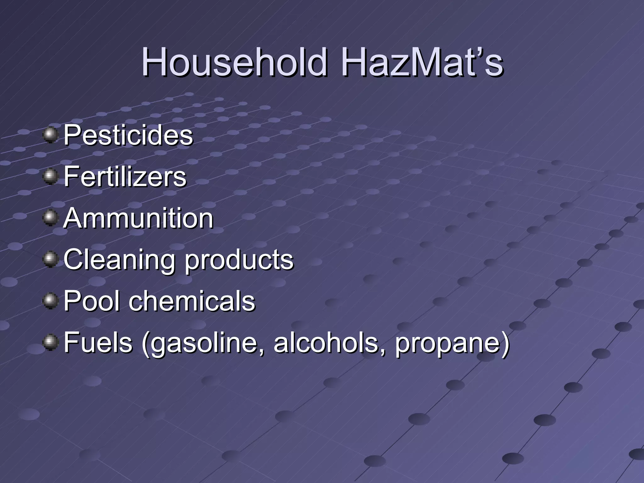 An introduction to hazardous materials | PPT