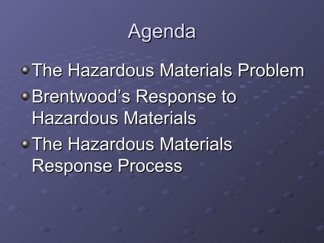 An Introduction To Hazardous Materials | PPT