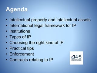An Introduction to Intellectual Property for Commercial Lawyers | PPT