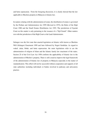 AN INTRODUCTION TO ISLAMIC LAW OF PROPERTY IN MALAYSIA | PDF