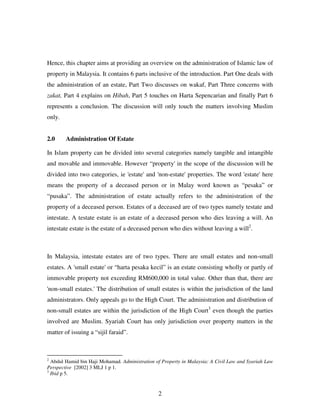 AN INTRODUCTION TO ISLAMIC LAW OF PROPERTY IN MALAYSIA | PDF